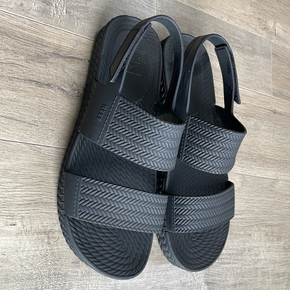 Reef Black Women's Slide Sandals with Back Strap